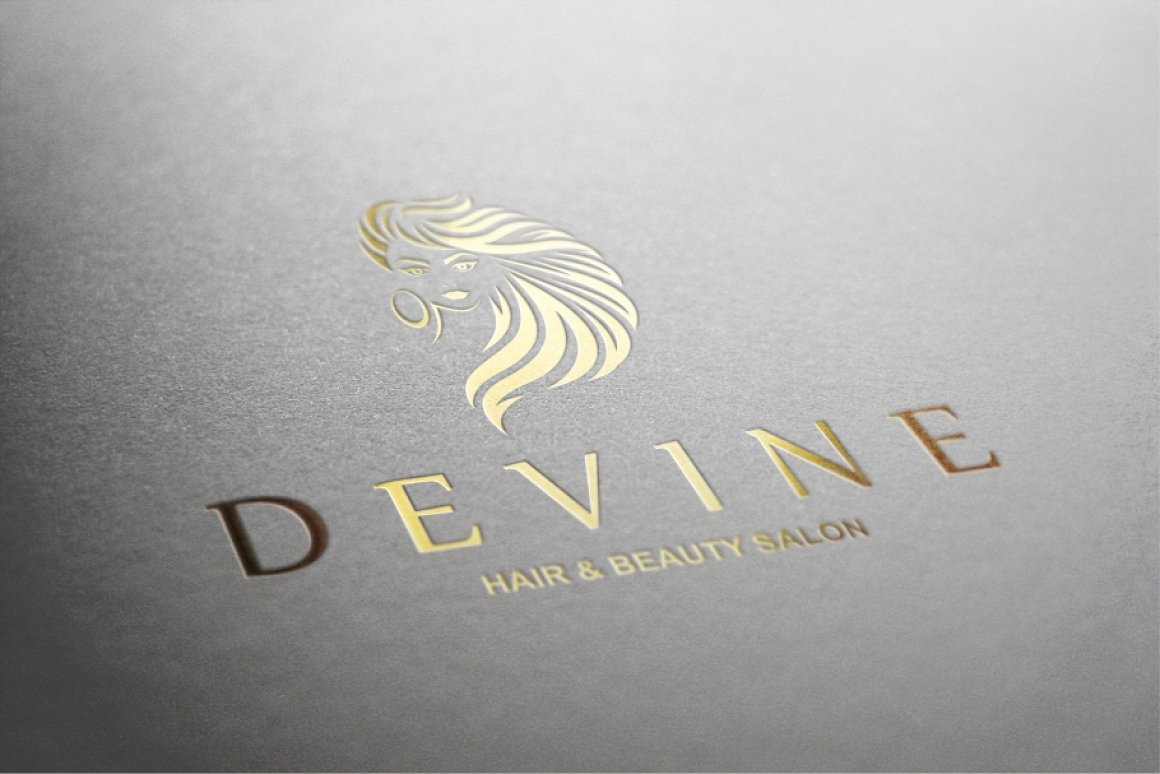 The beauty of gold logo design.
