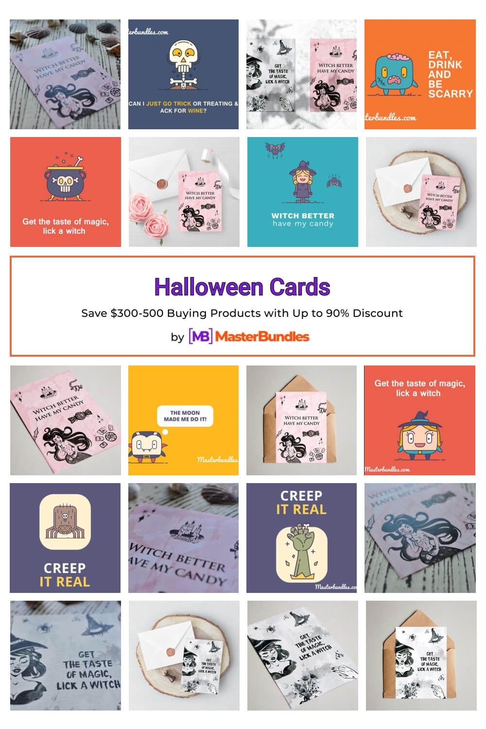 halloween cards pinterest image.