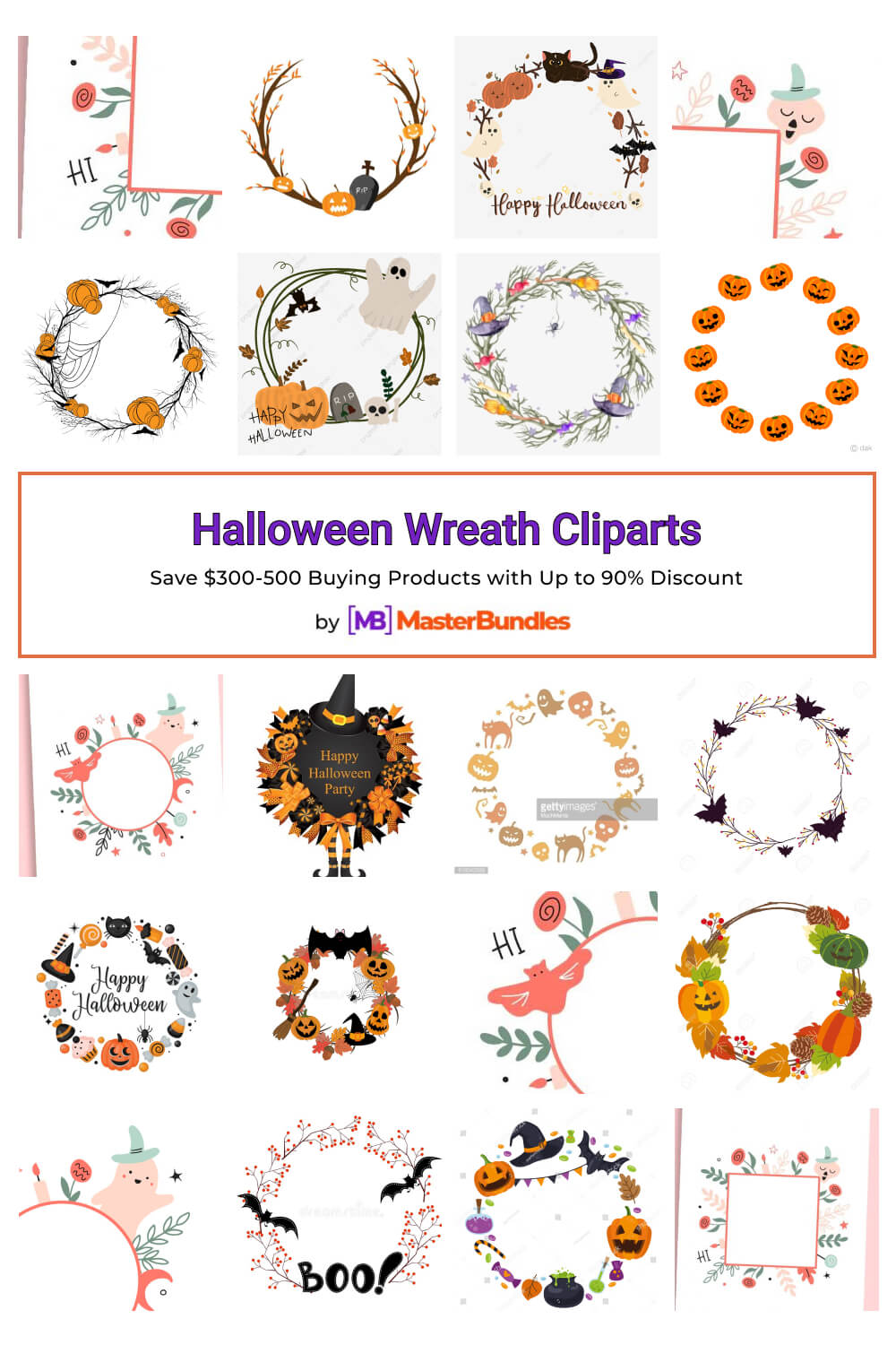 halloween wreath cliparts pinterest image.