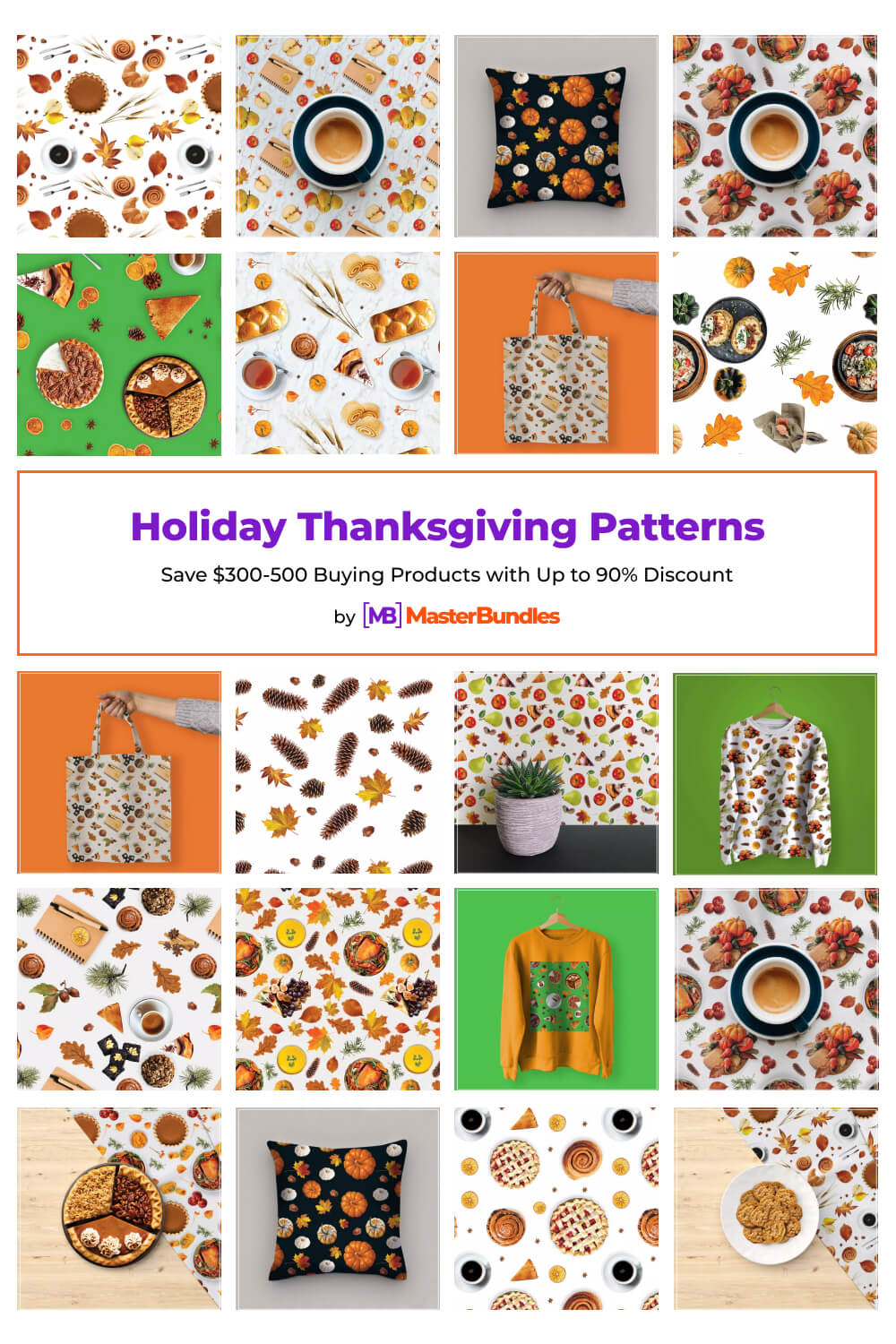 holiday thanksgiving patterns pinterest image.