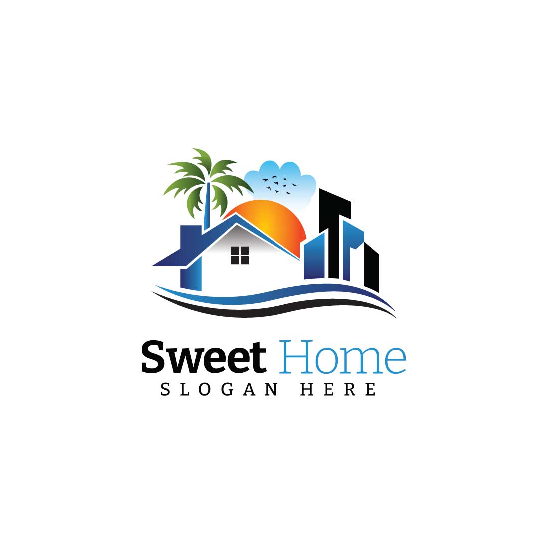 Sweet Home Logo previews.