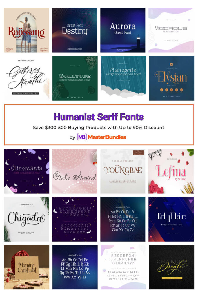 13+ Humanist Serif Fonts 2023 MasterBundles