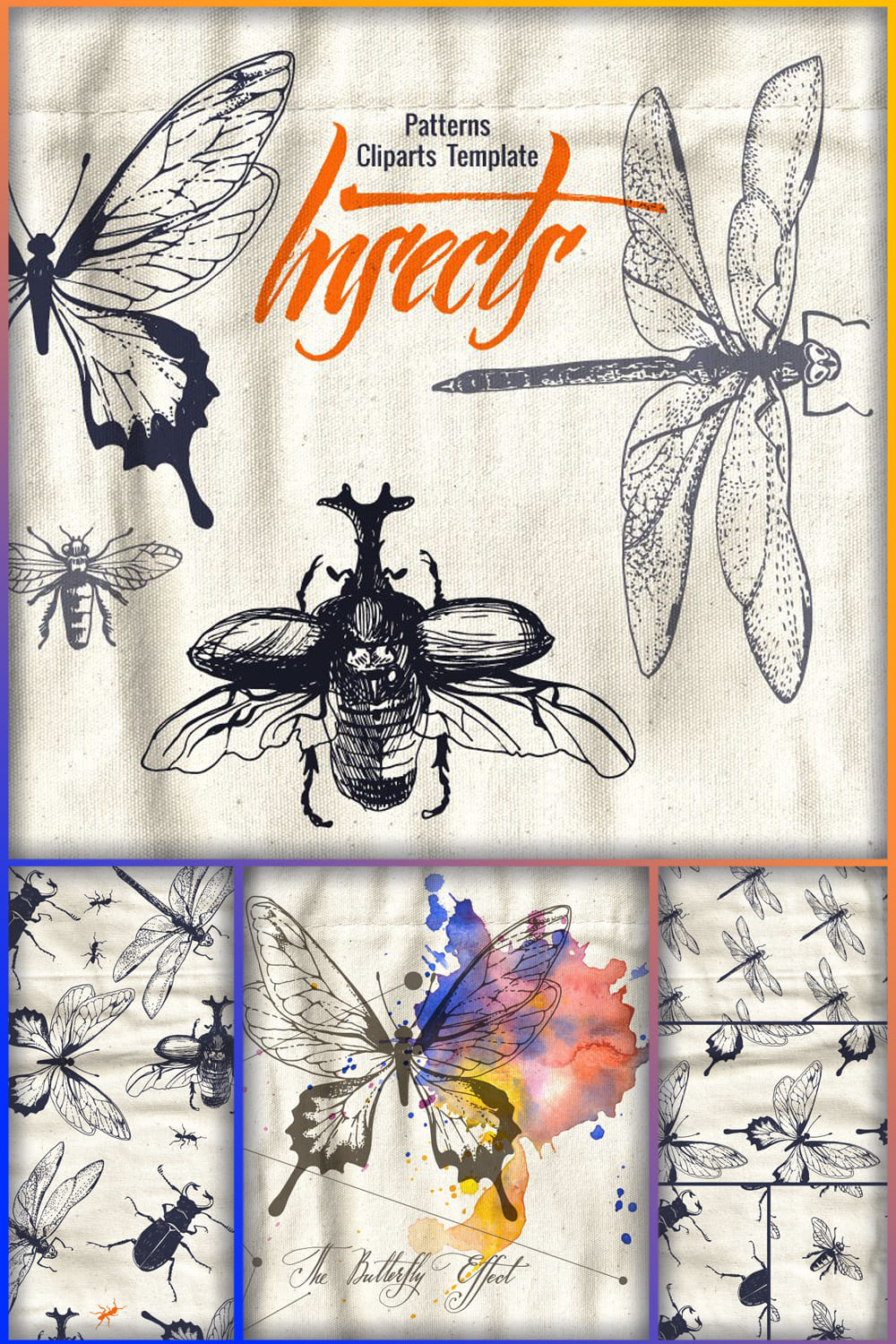 insects in patterns and cliparts pinterest 1000 1500