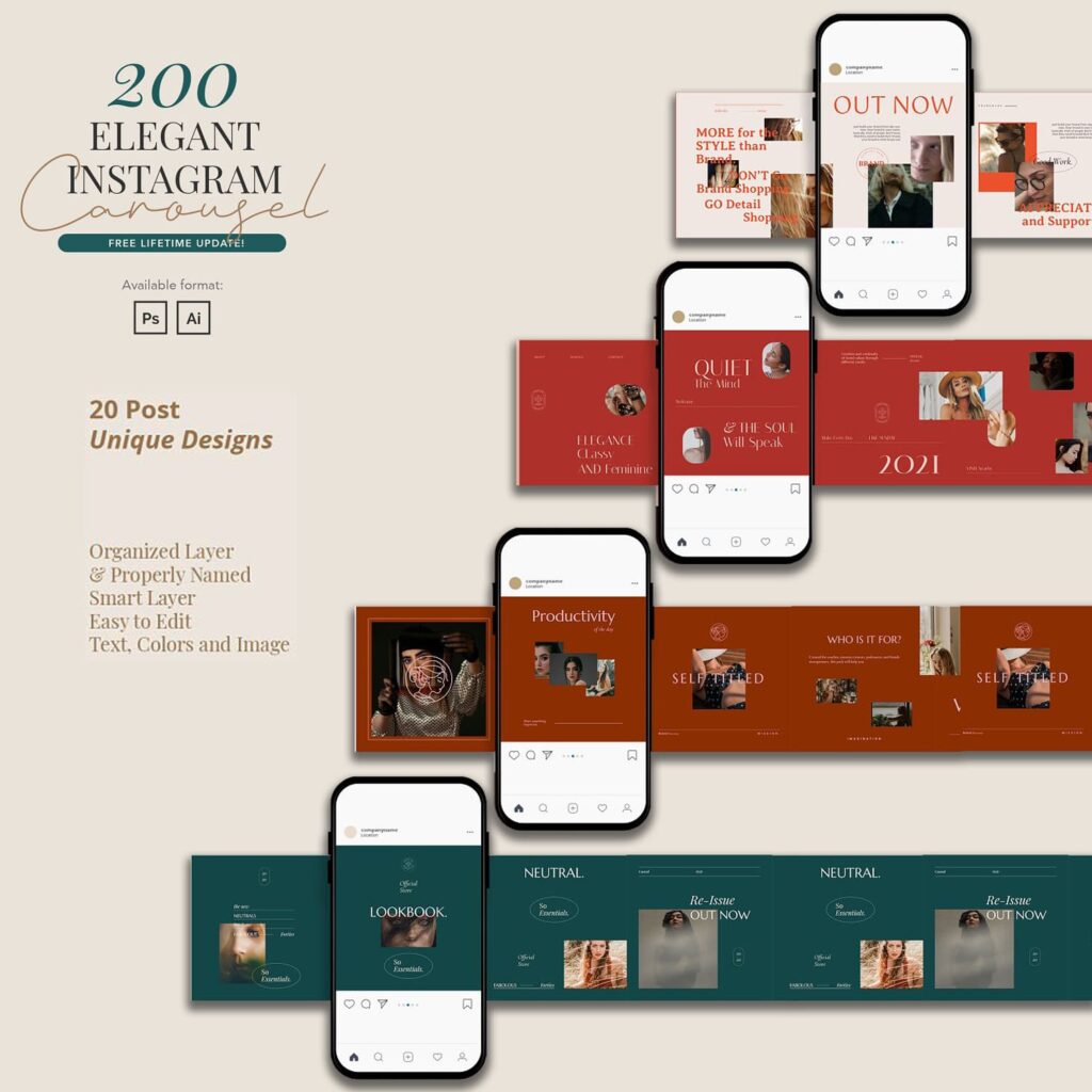 Instagram Carousel Bundle – MasterBundles