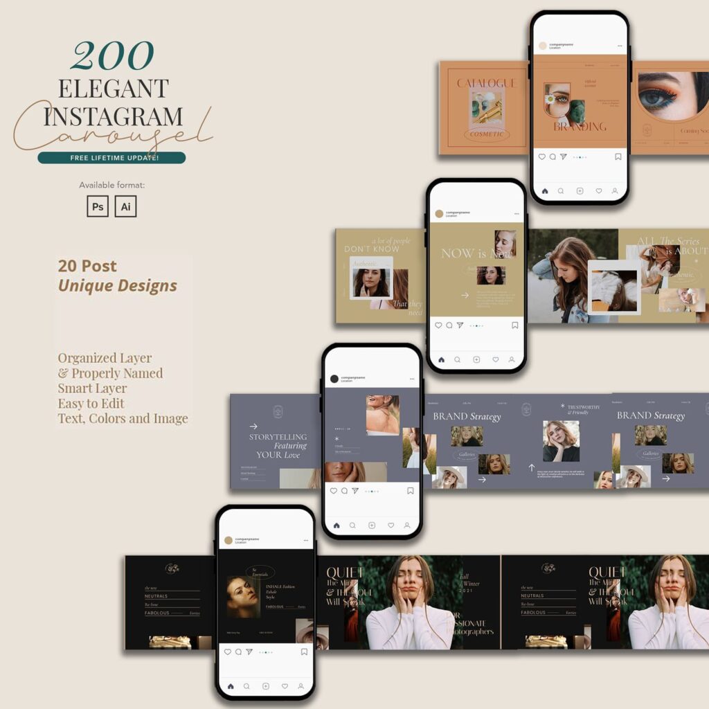 Instagram Carousel Bundle – MasterBundles