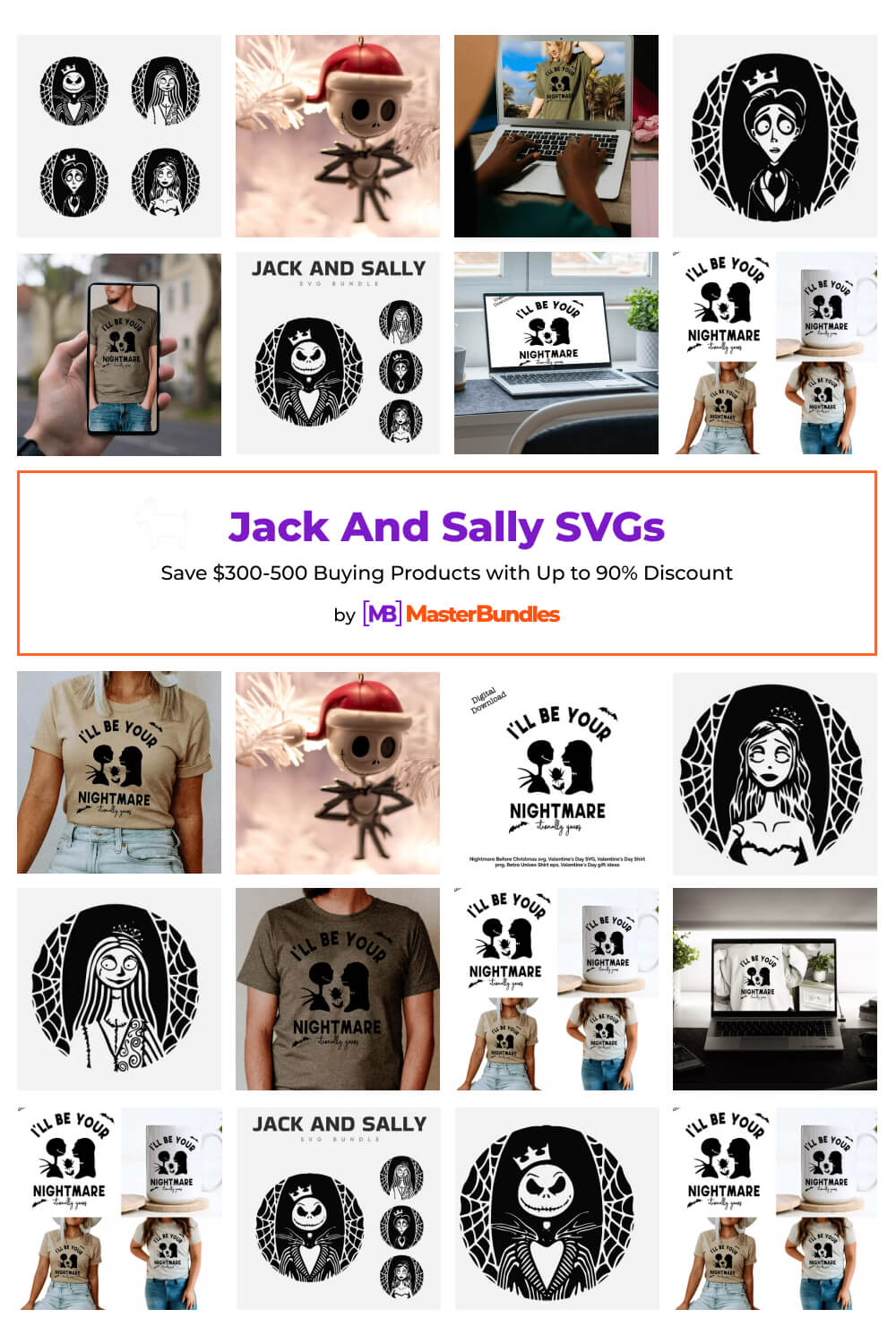 jack and sally svgs pinterest image.