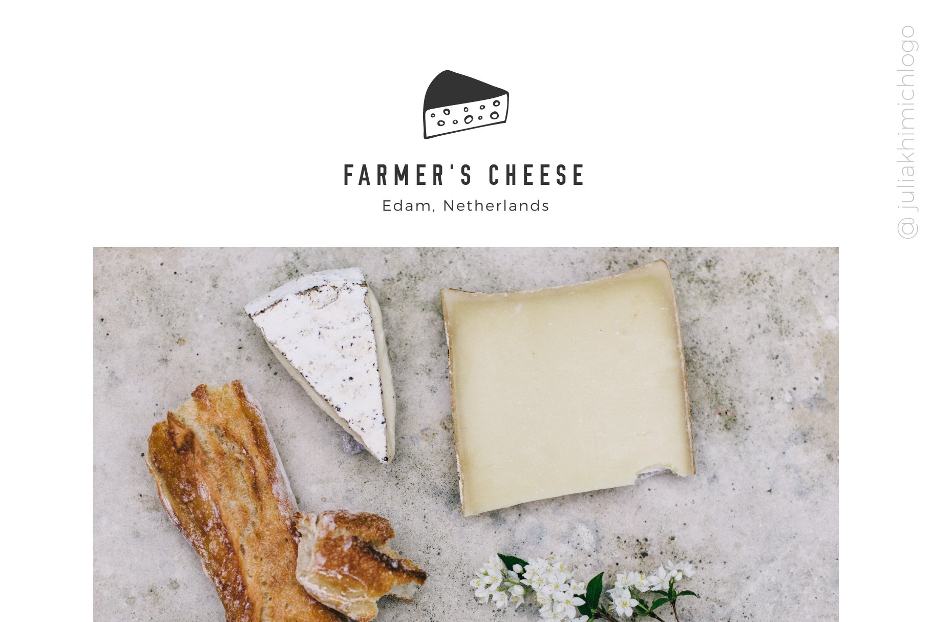 Delicious farm cheeses.