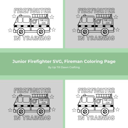 Junior Firefighter SVG - main image preview.