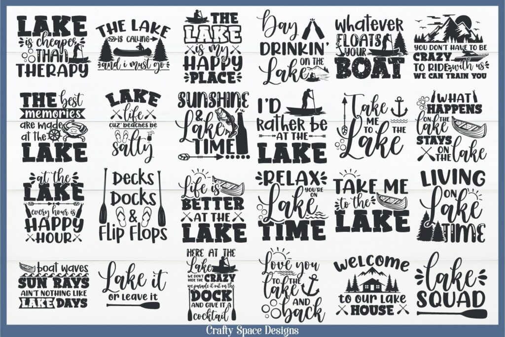 Lake SVG Bundle - 33 Designs - Lake Quotes SVG Bundle – MasterBundles