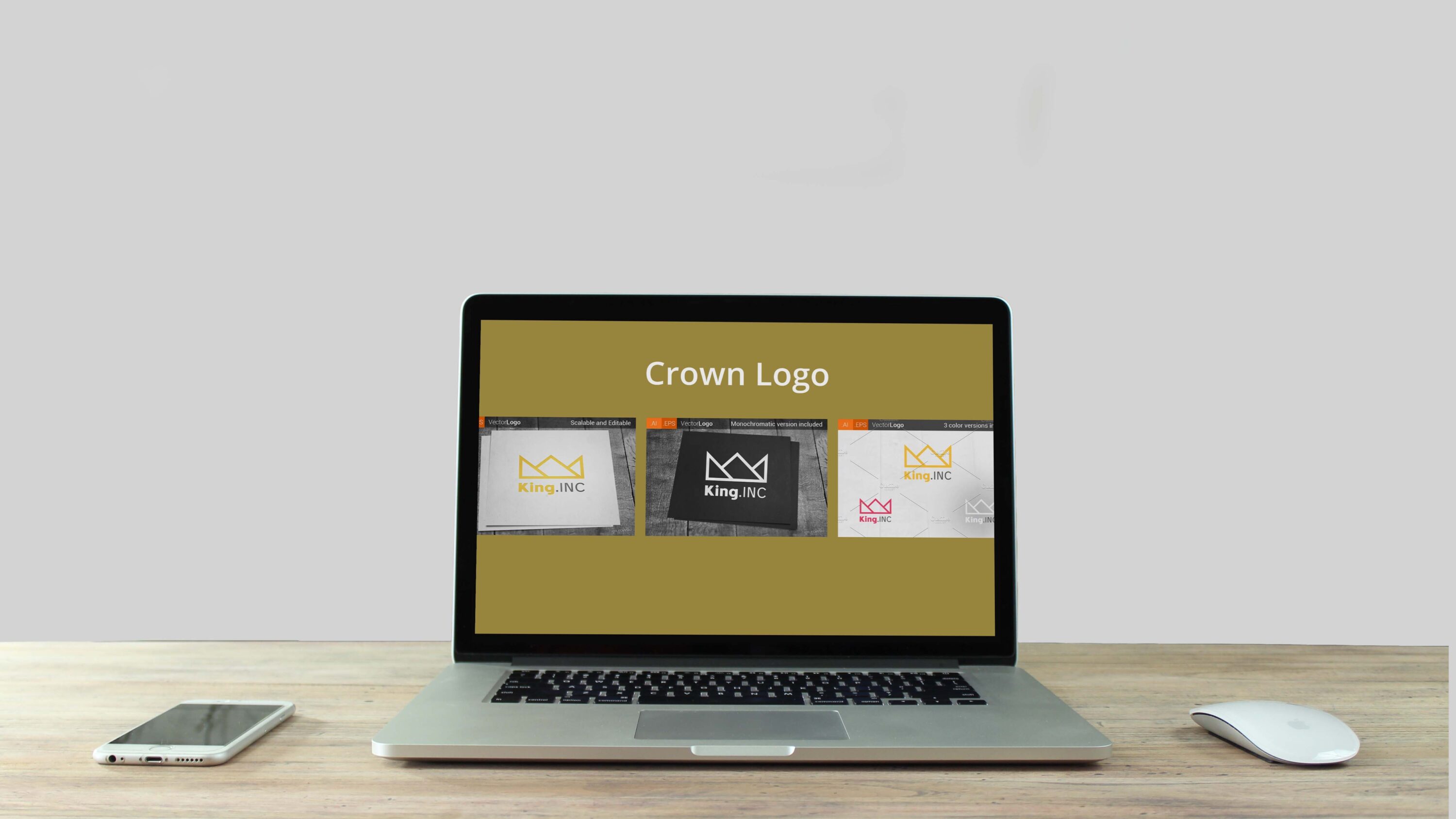 Crown Logo - laptop.