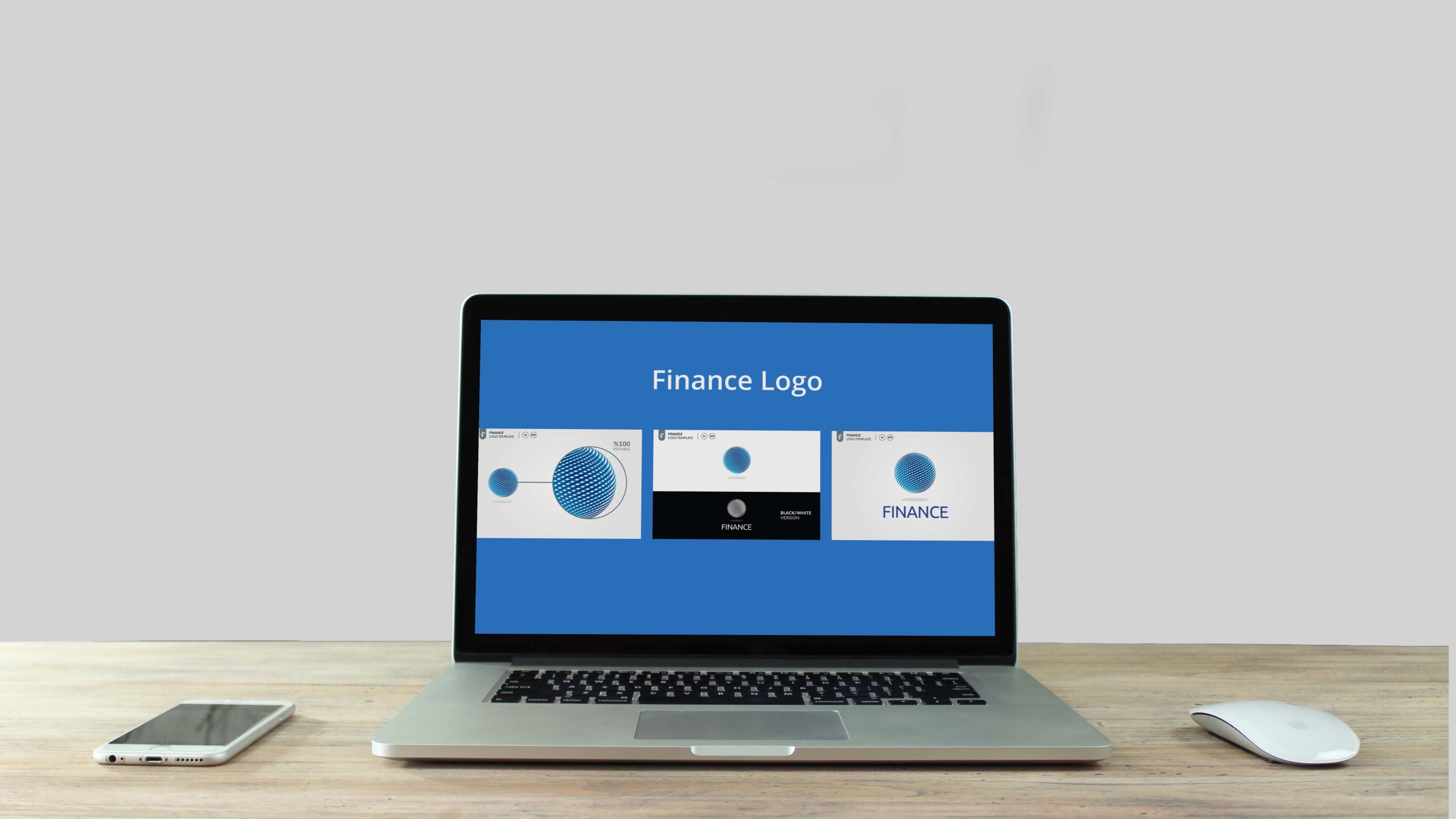 Finance Logo - laptop.
