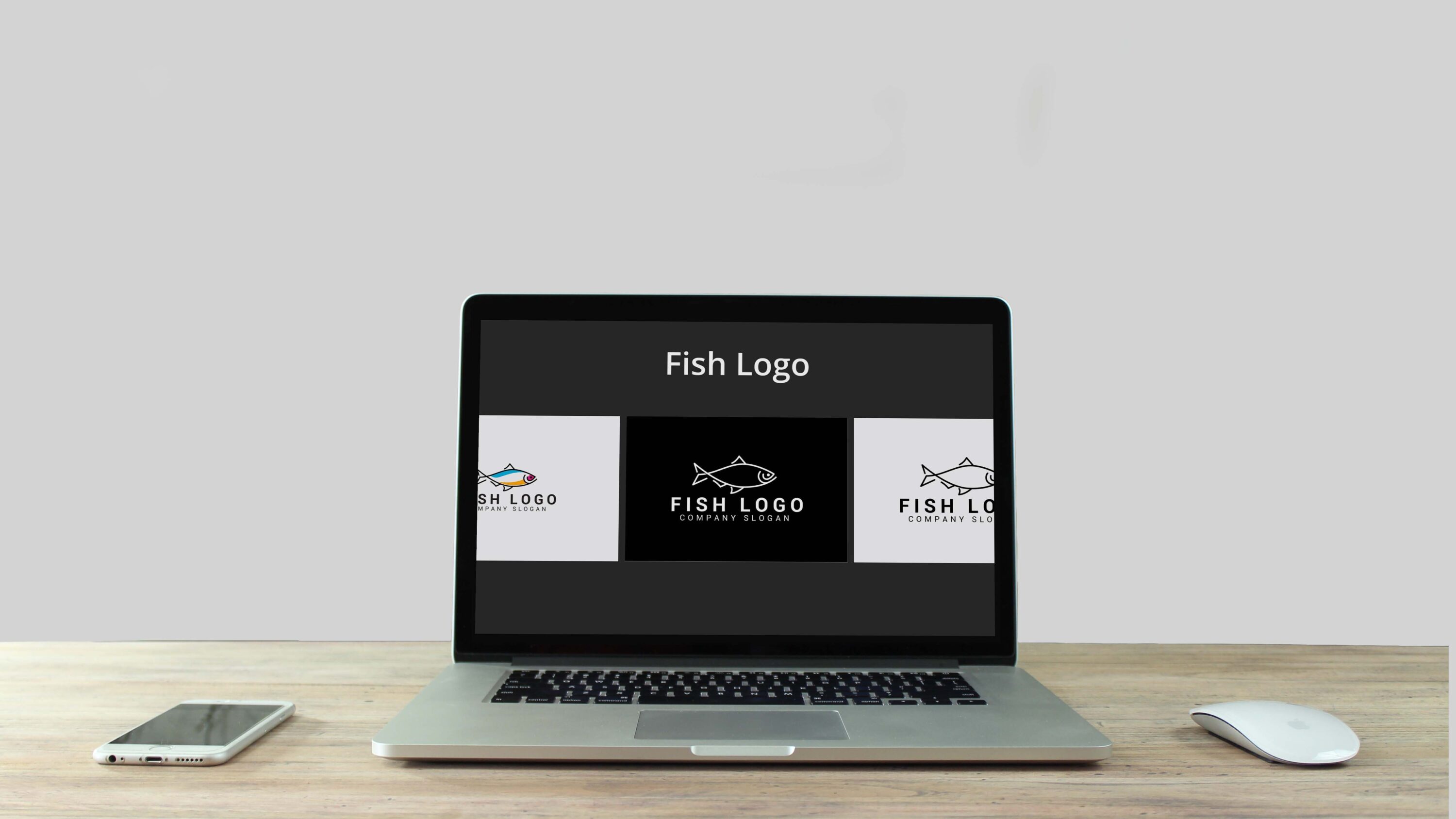FISH LOGO - laptop.