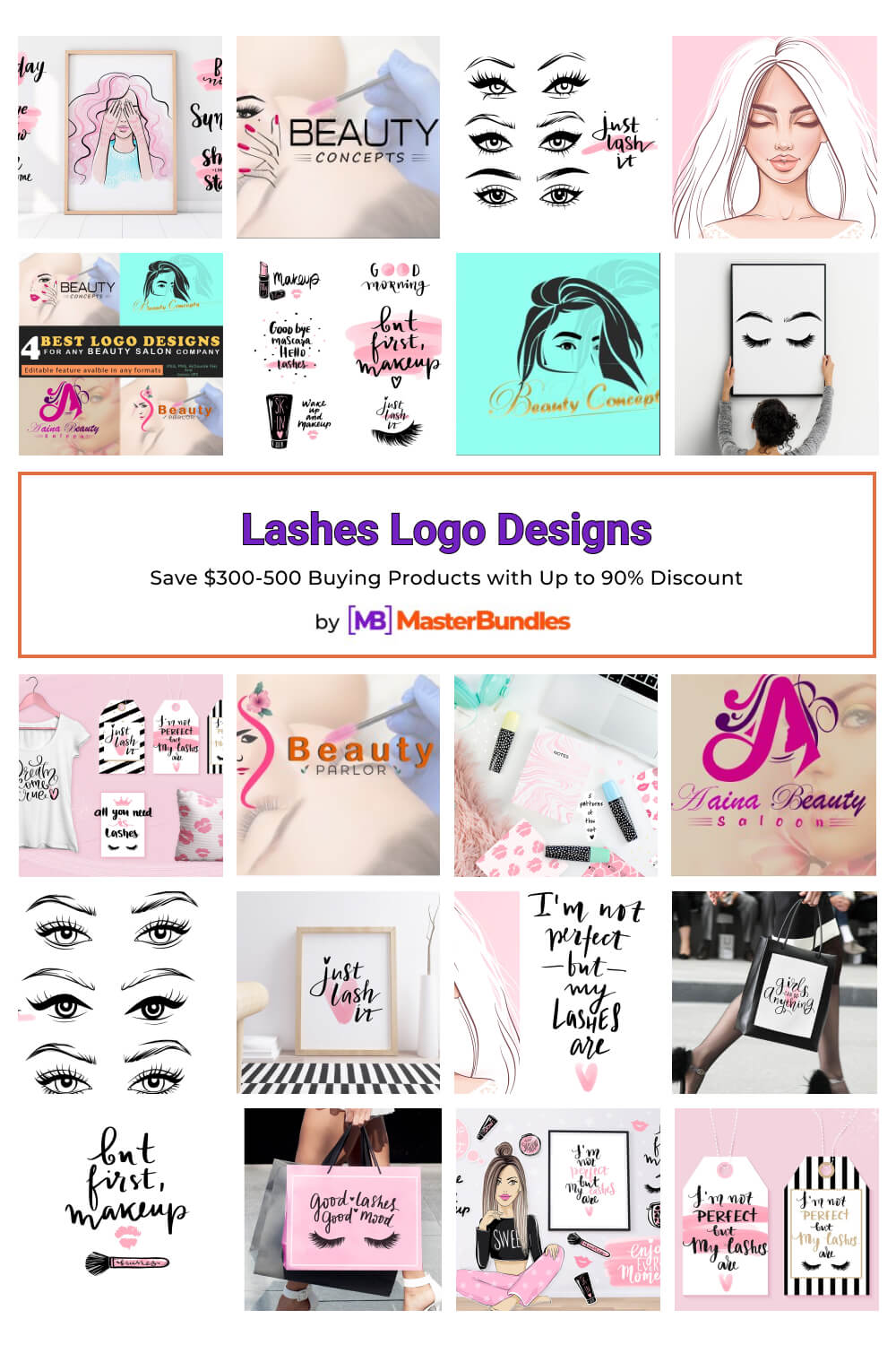 lashes logo designs pinterest image.