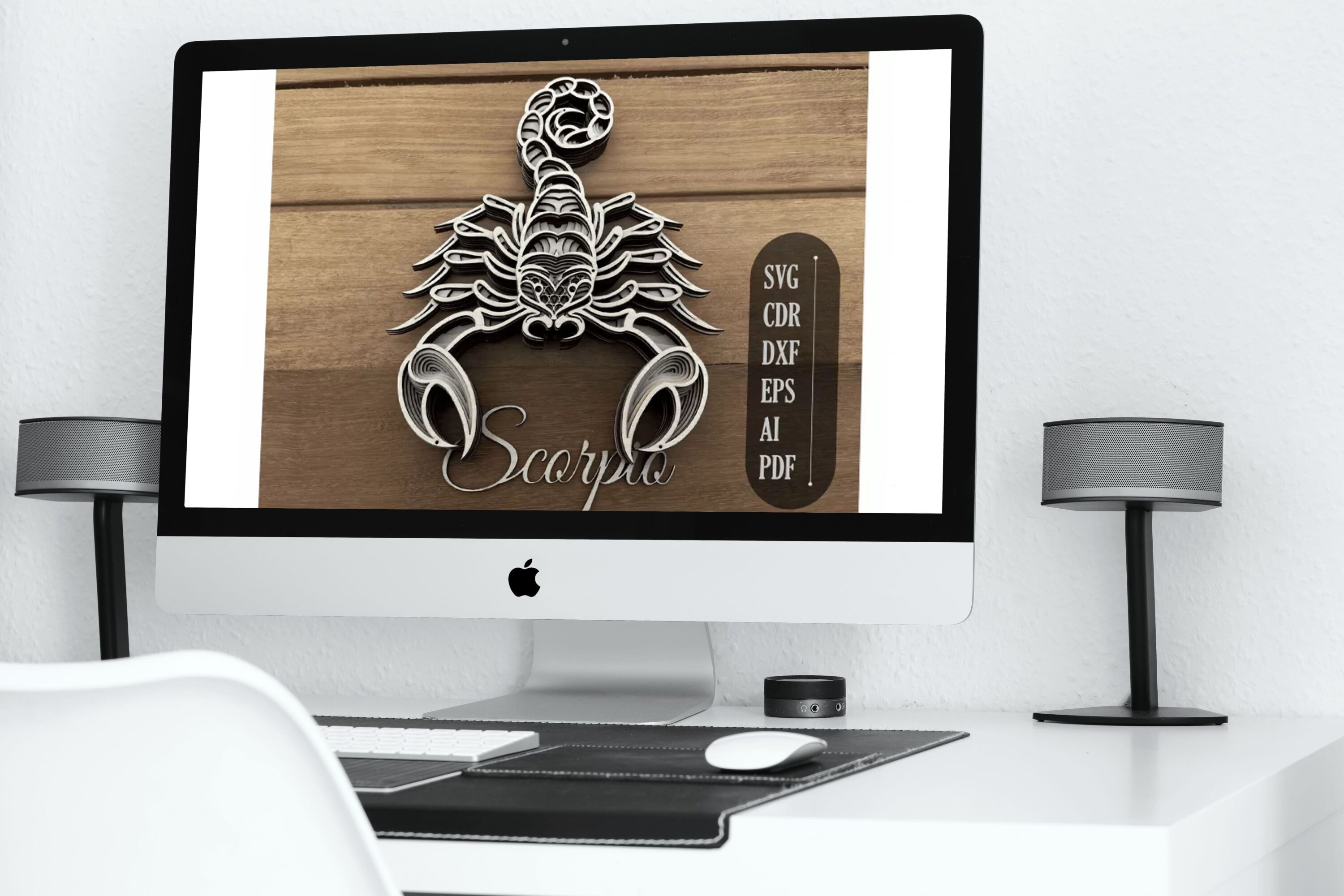 Layered Zodiac Scorpio Mandala - desktop preview.