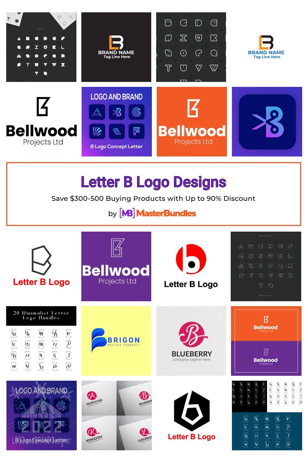 letter b logo designs pinterest image.