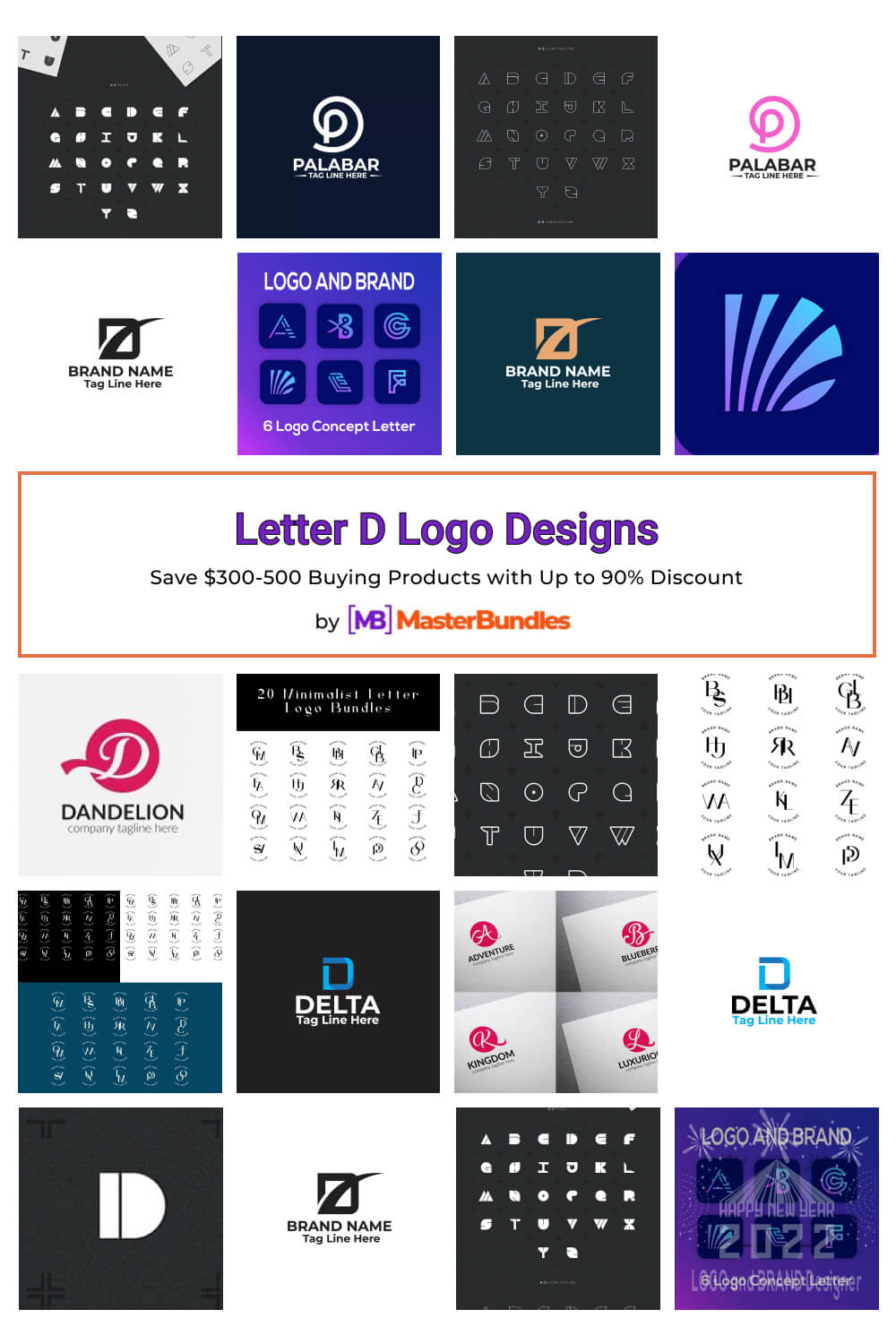 letter d logo designs pinterest image.