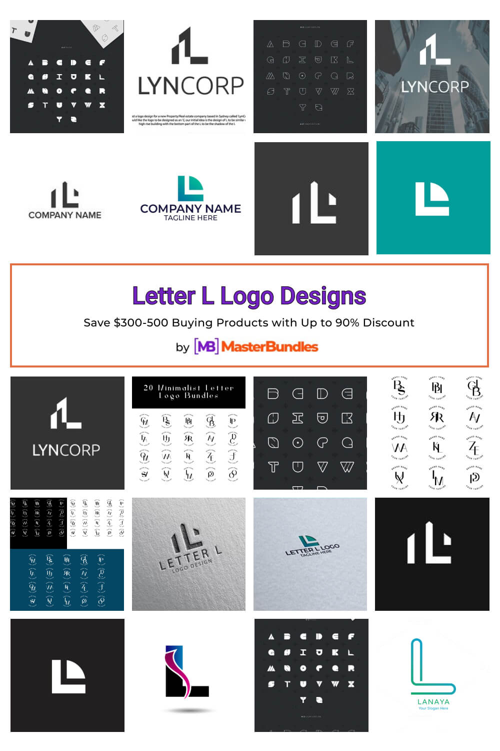 letter l logo designs pinterest image.