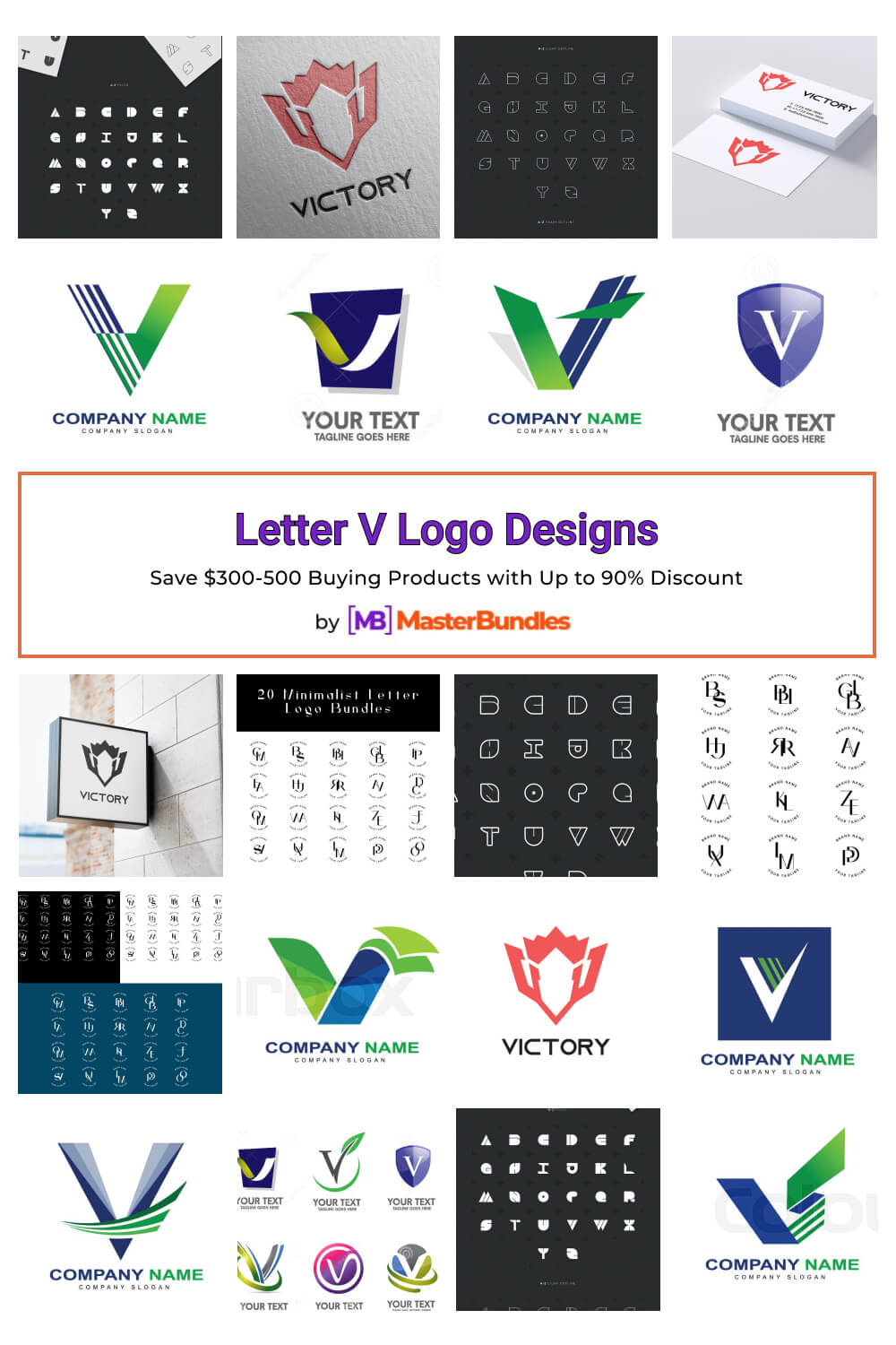 letter v logo designs pinterest image.