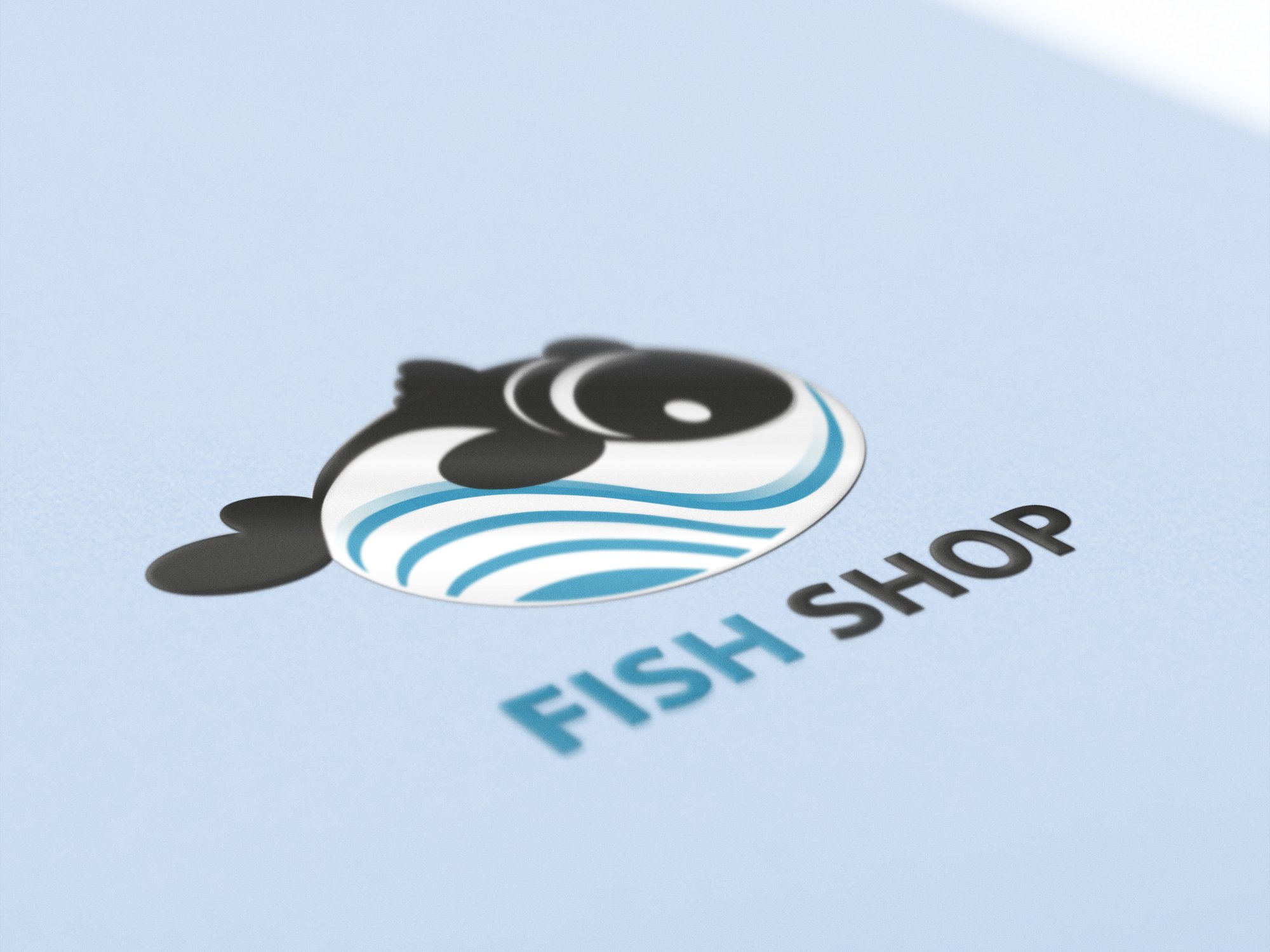 logo fish template.