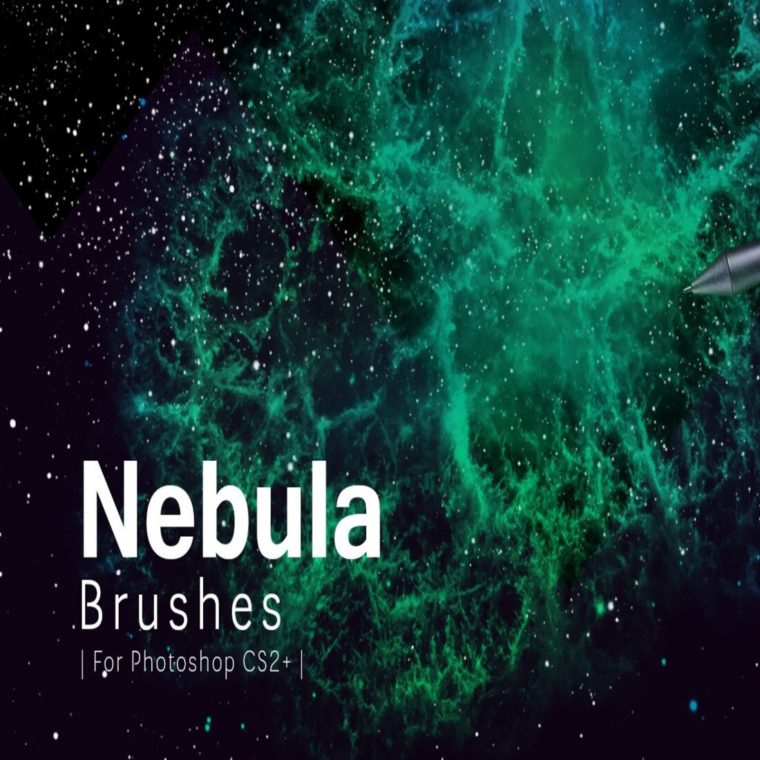 Nebula Photoshop Brushes cover.