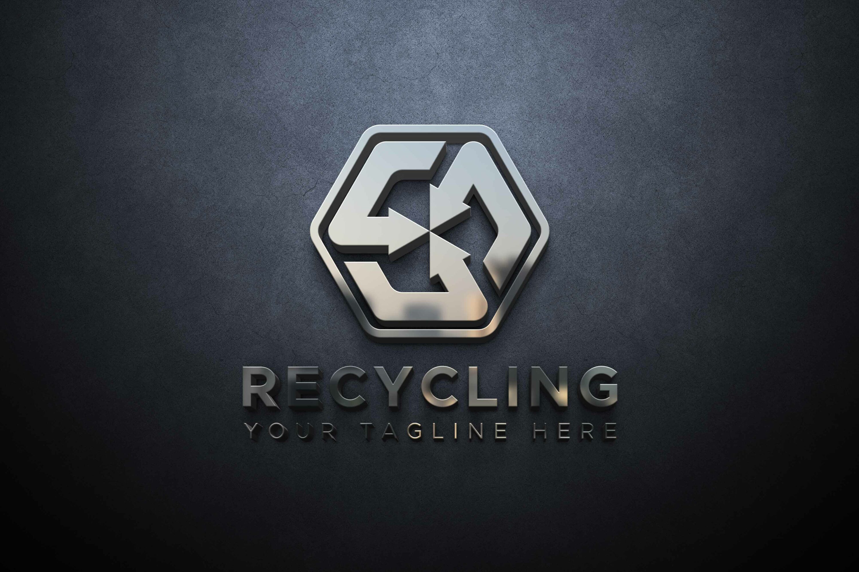 Recycling Logo grey preview.