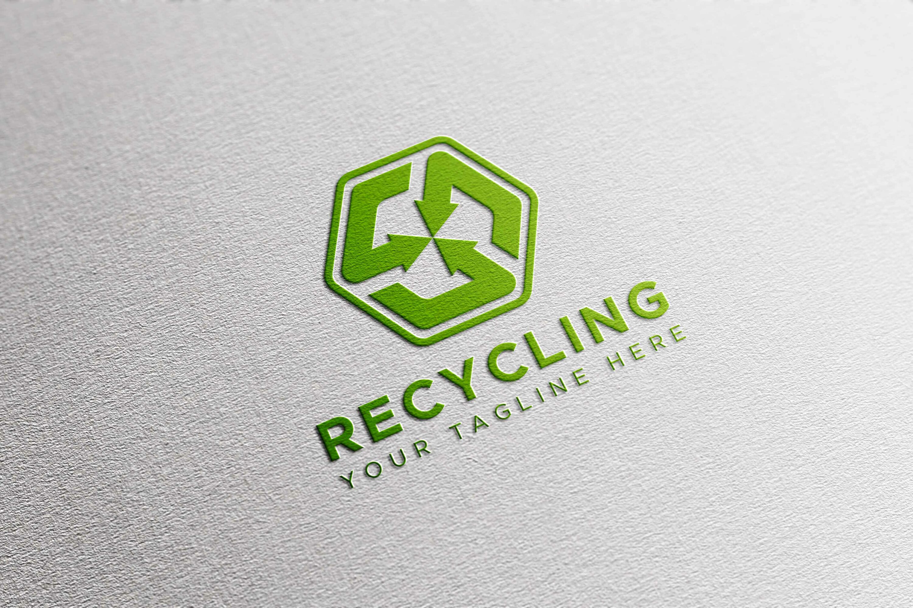Recycling Logo white preview.