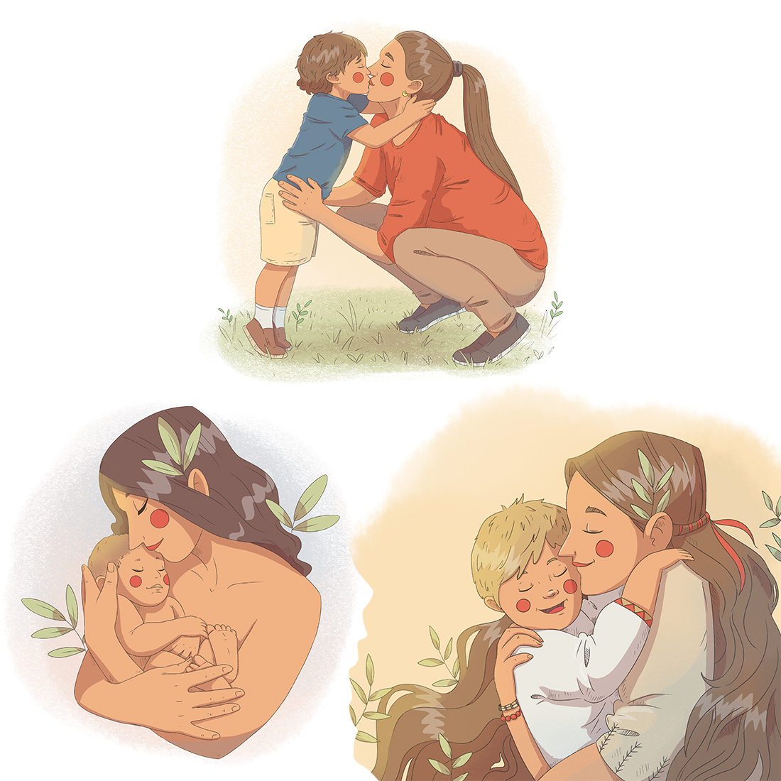 Happy Mother's Day 10 Illustrations cover image.