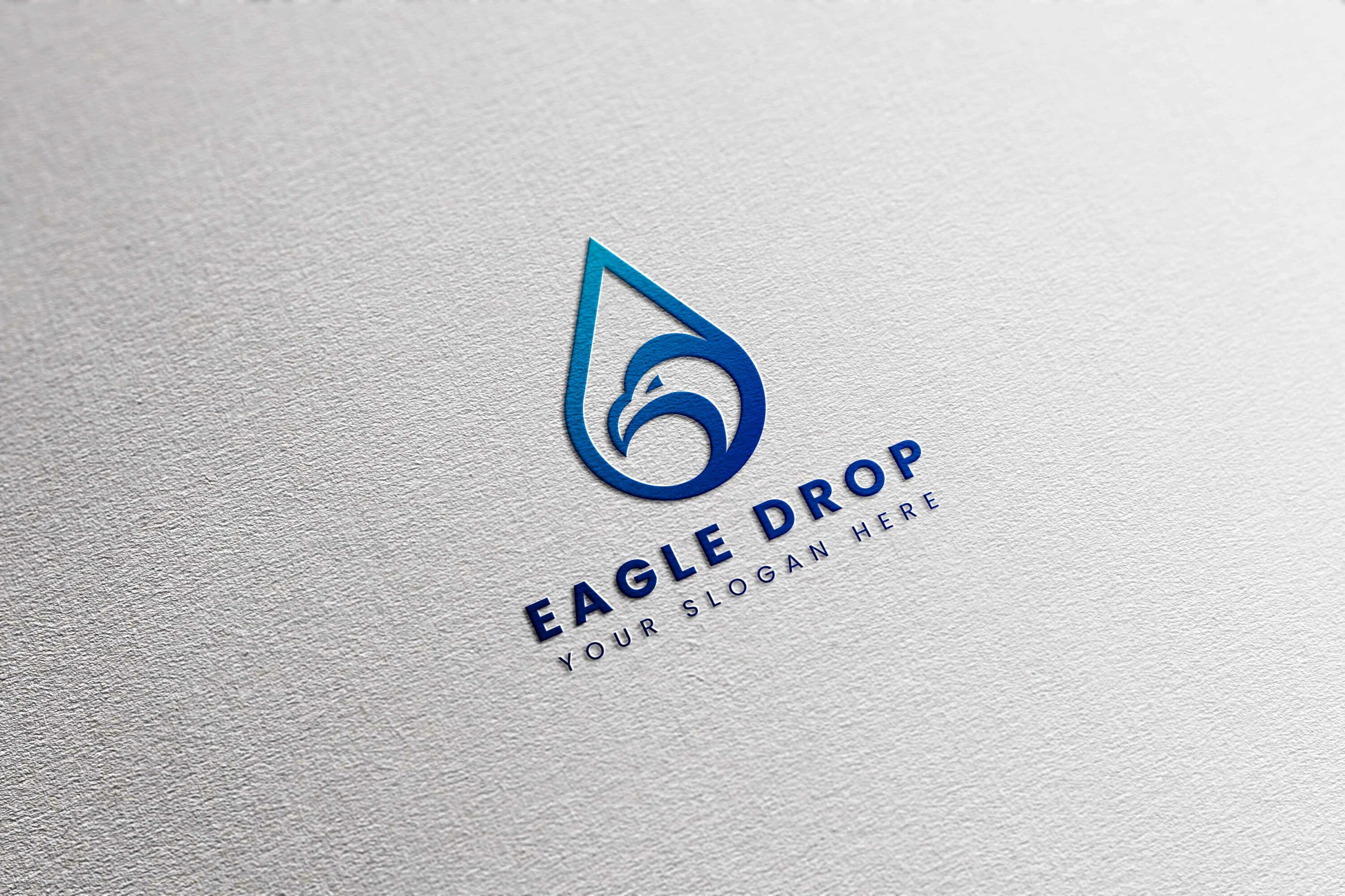 Eagle Drop Logo Template cover image.