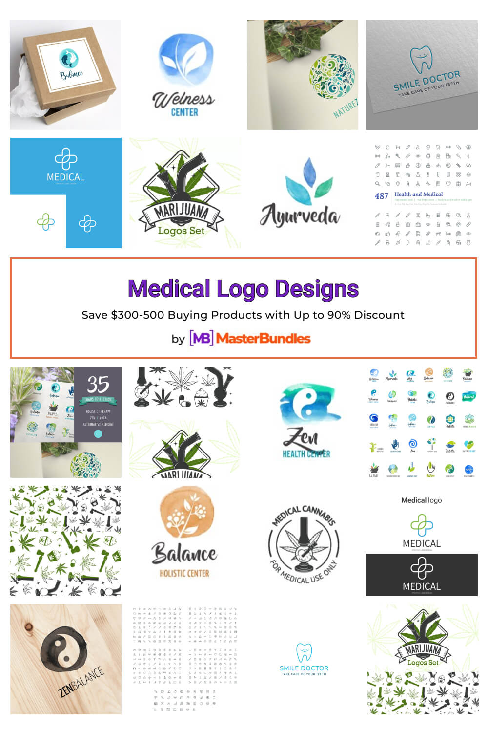 medical logo designs pinterest image.