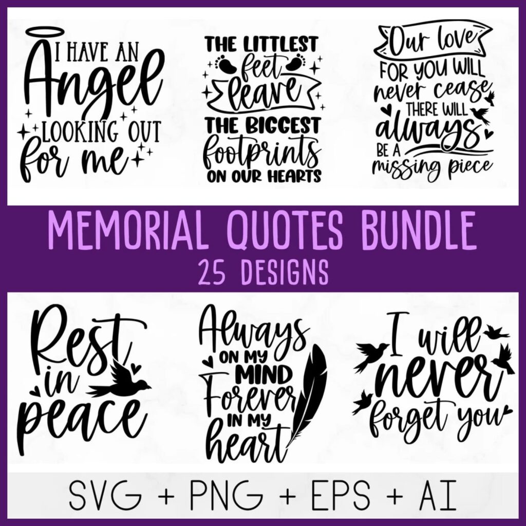 Memorial Quotes Svg – MasterBundles