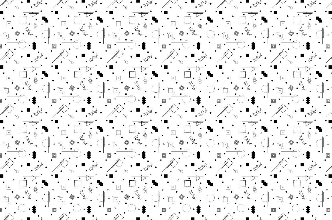 So small memphis pattern.