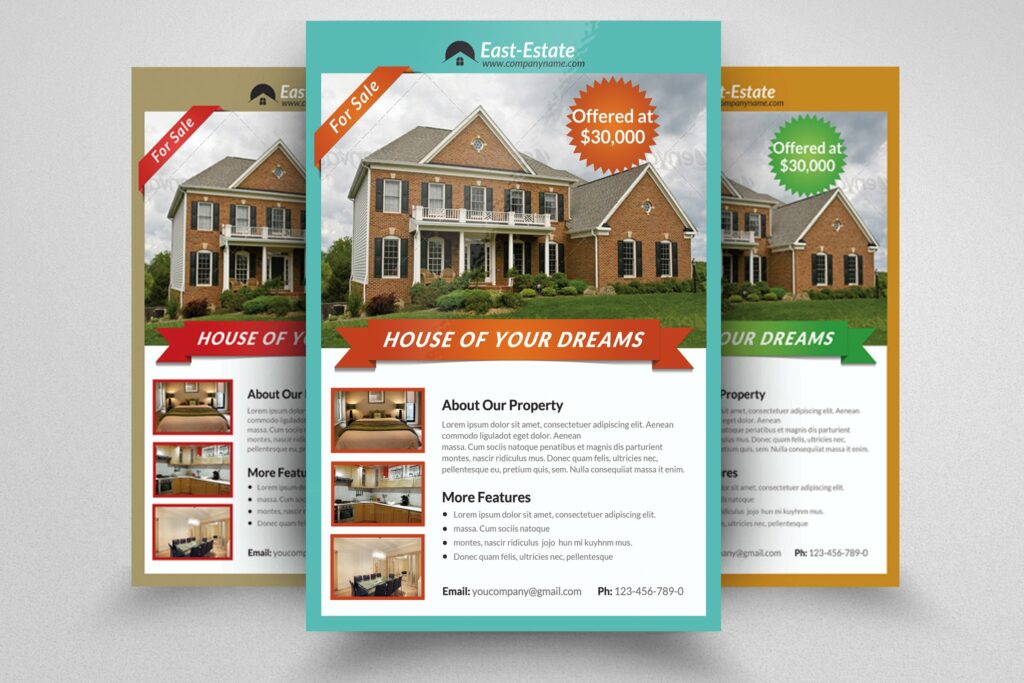 6 Real Estate Flyer Bundle – MasterBundles