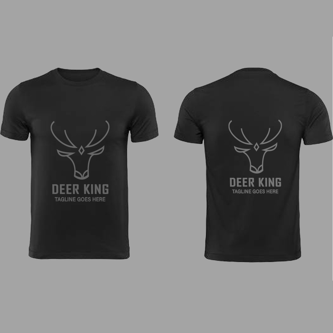 mockup deer logo template.