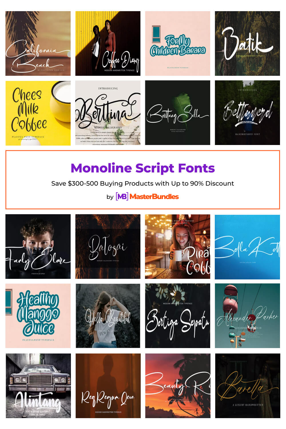 monoline script fonts pinterest image.