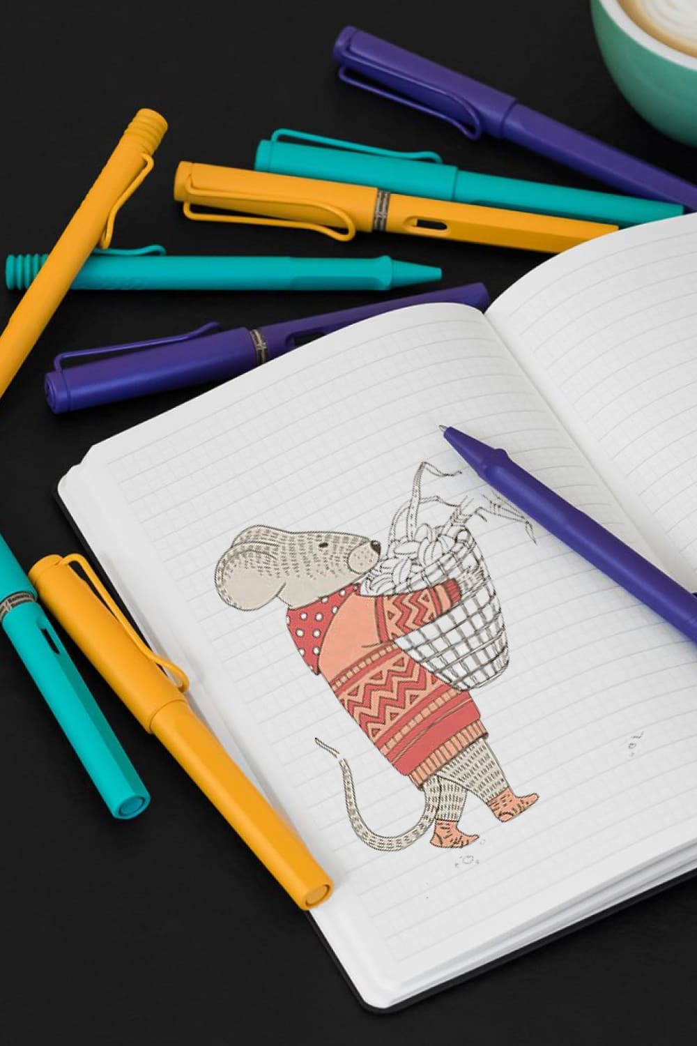 Hand drawn mouse.