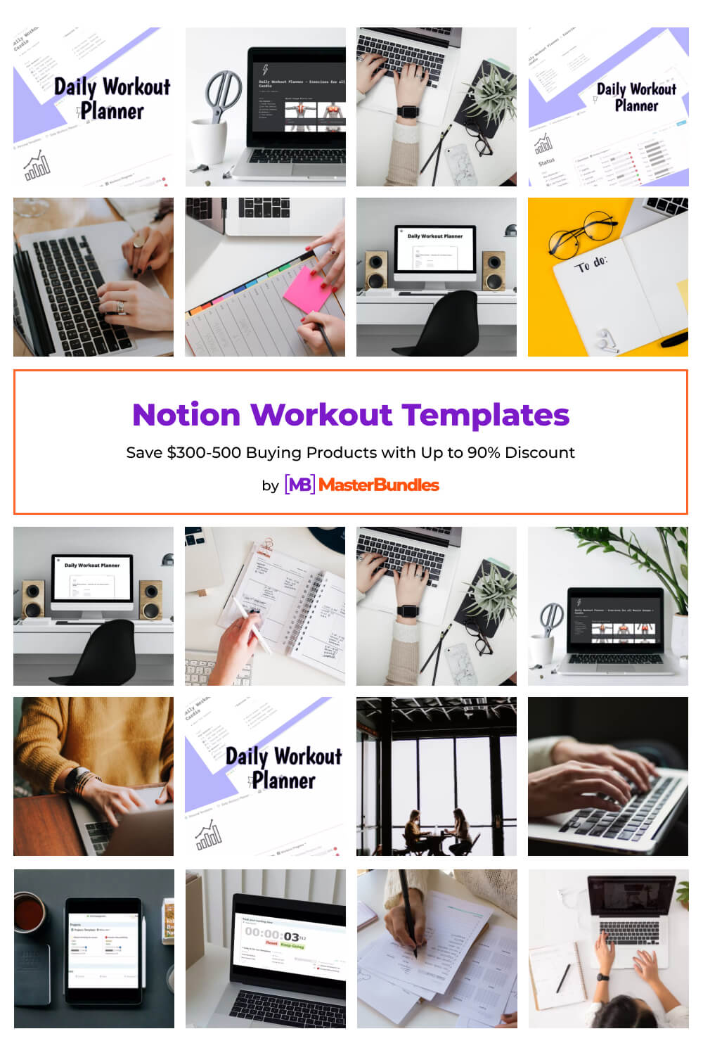 notion workout templates pinterest image.
