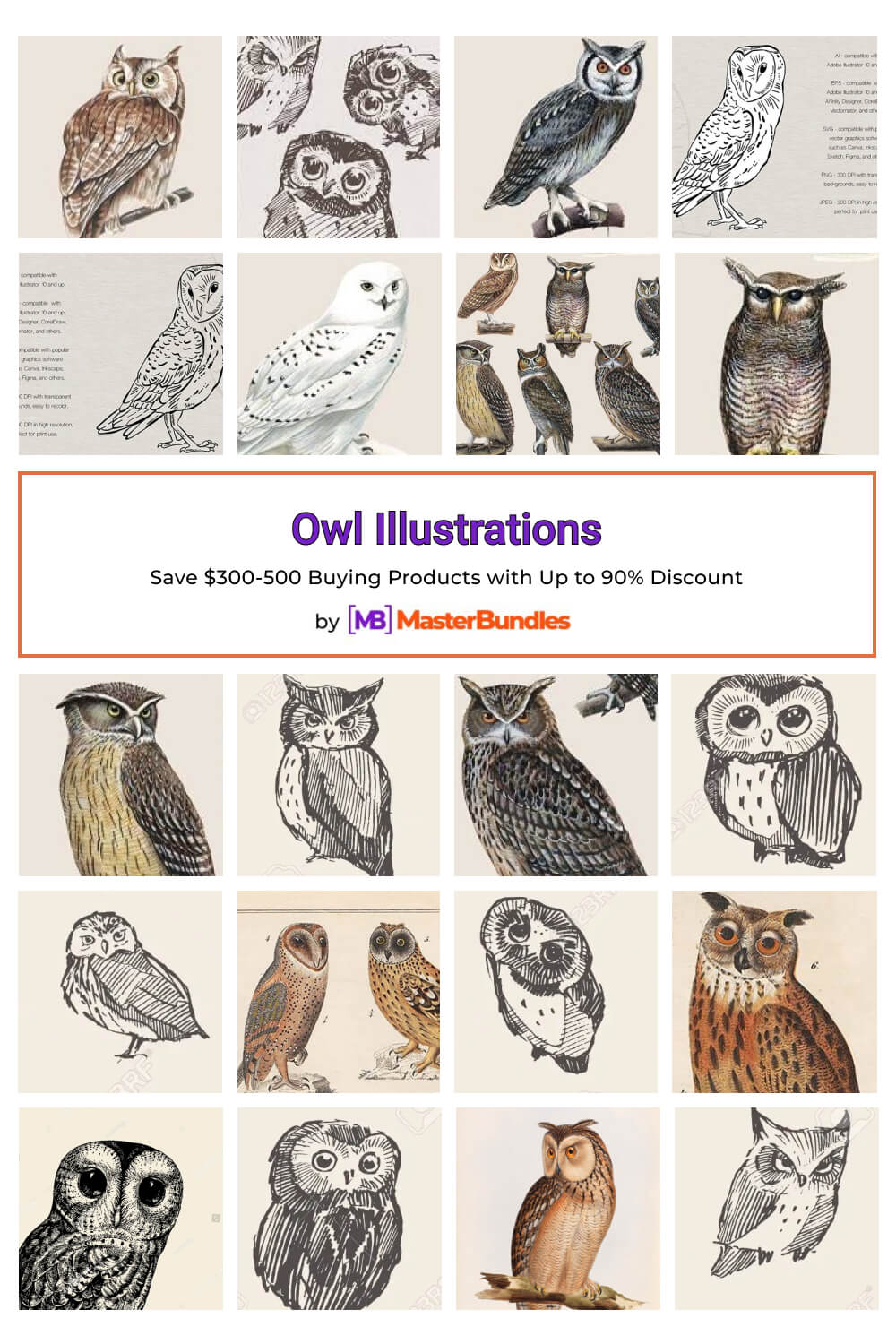 owl illustrations pinterest image.