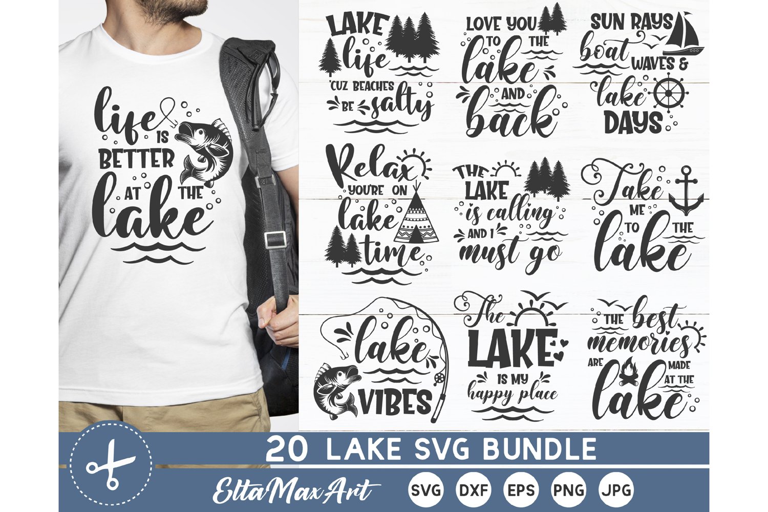 Cover image of Lake Bundle SVG.