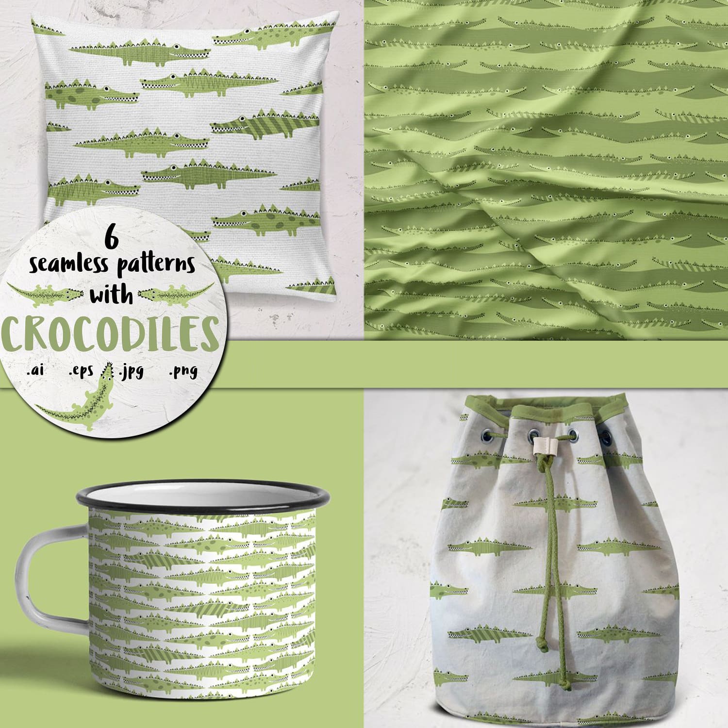 Patterns with CROCODILES cover.