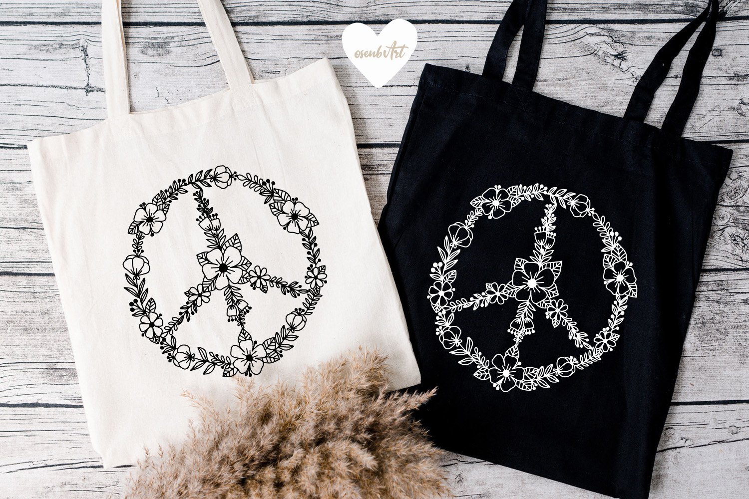 Two options of the eco bags.
