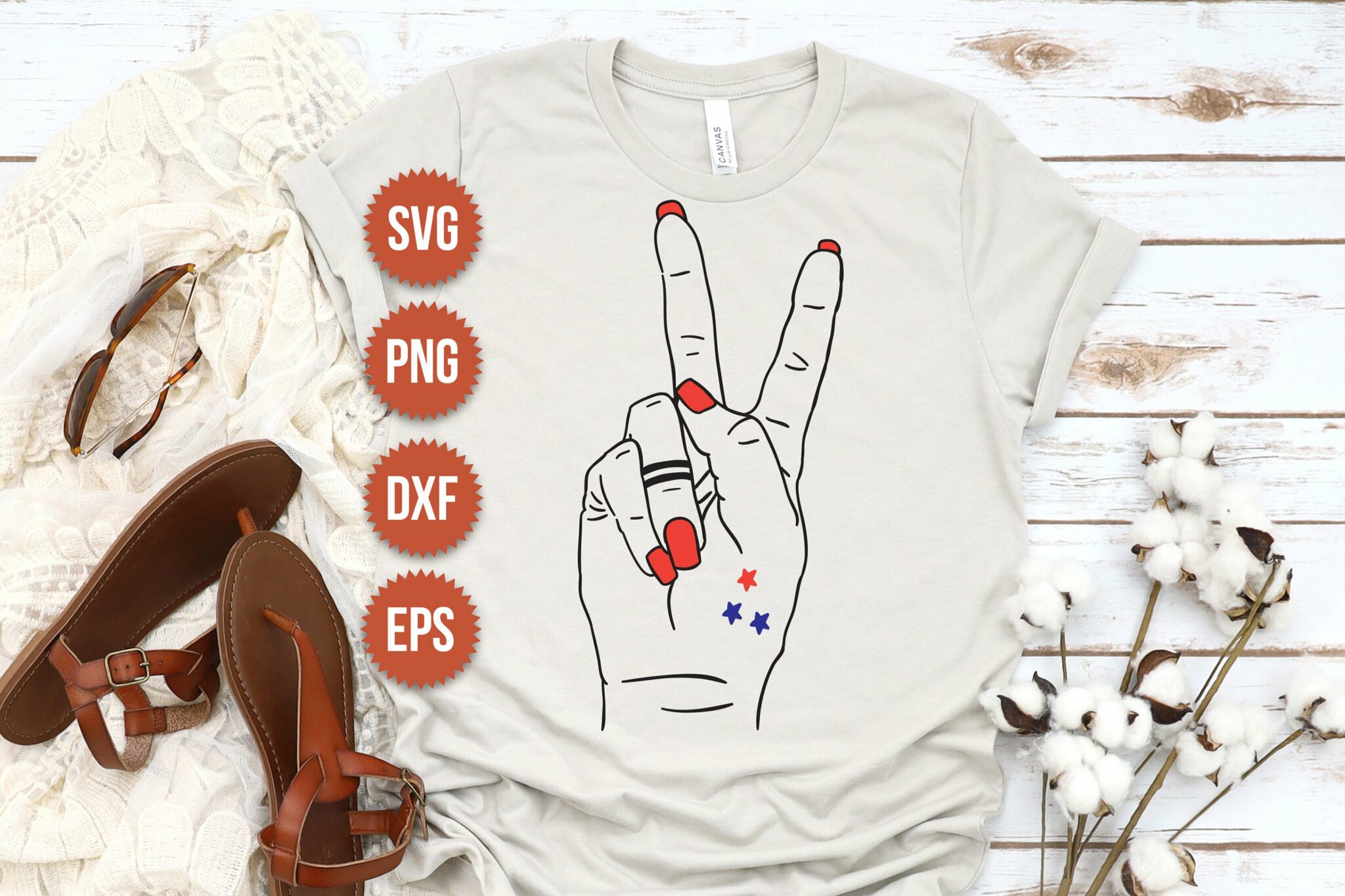 Hand Peace Sign Svg Floral Hand Masterbundles 