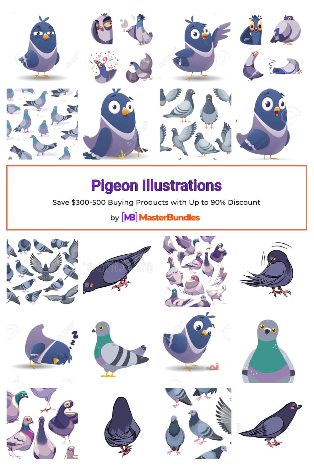 pigeon illustrations pinterest image.