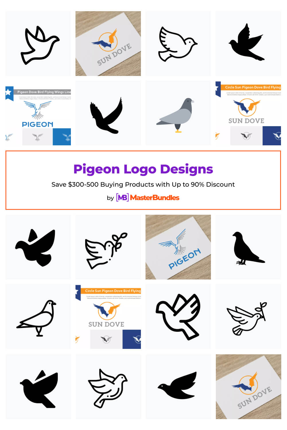 pigeon logo designs pinterest image.