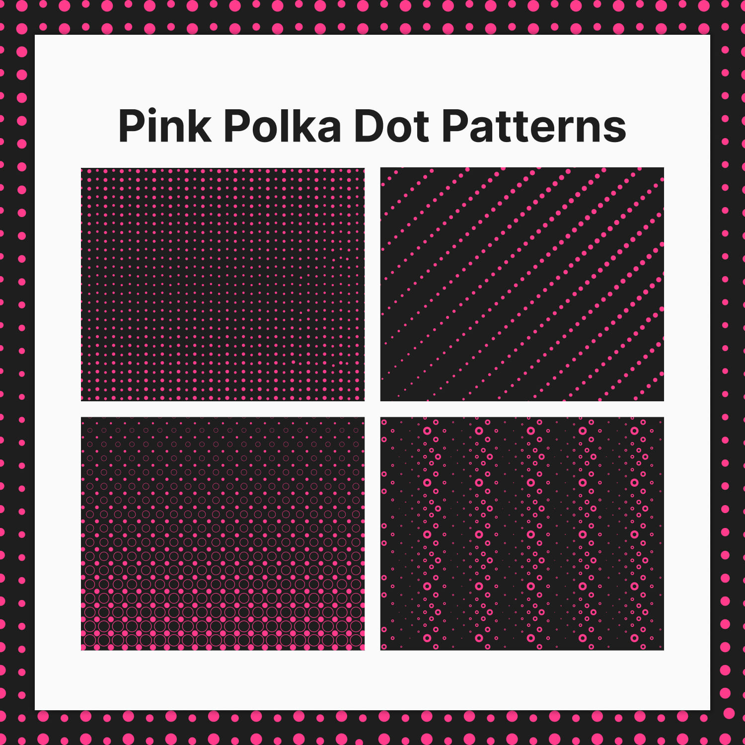 pink polka dot patterns.