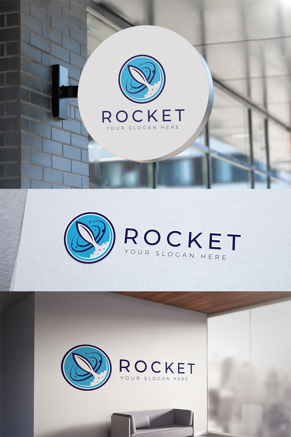 Rocket Logo Template pinterest.