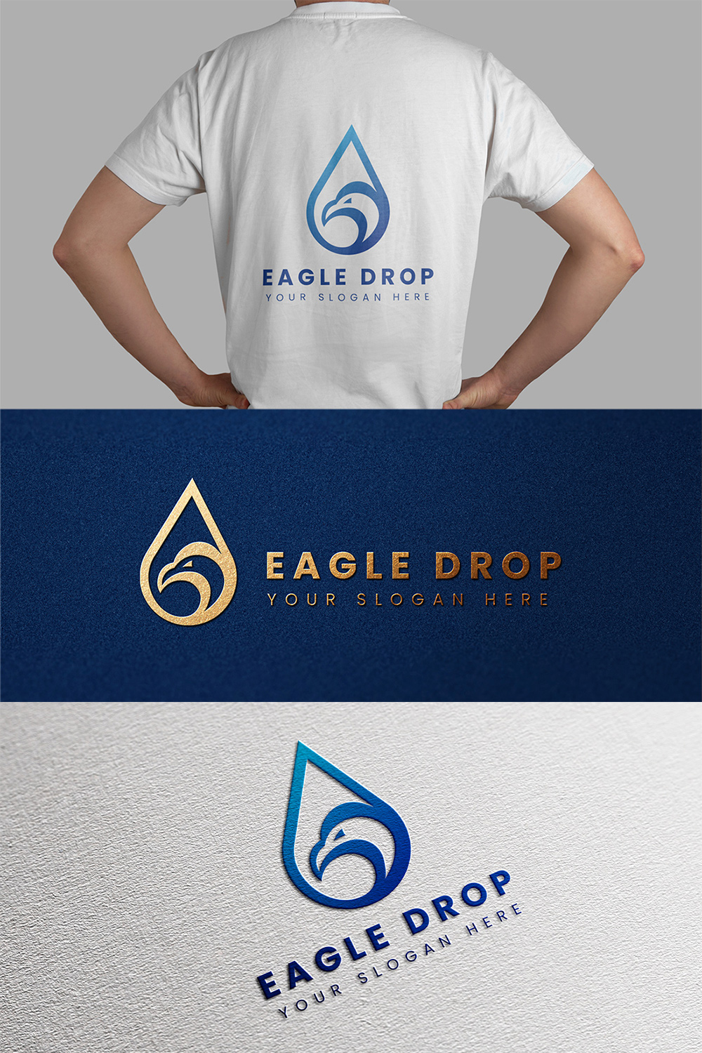 pint Eagle Drop Logo Template.
