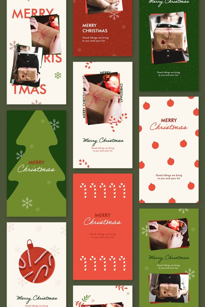 10 Green Christmas Instagram Stories Templates – MasterBundles