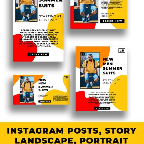 Product Promotion Instagram Campaign Design Kit (All Instagram Sizes ...