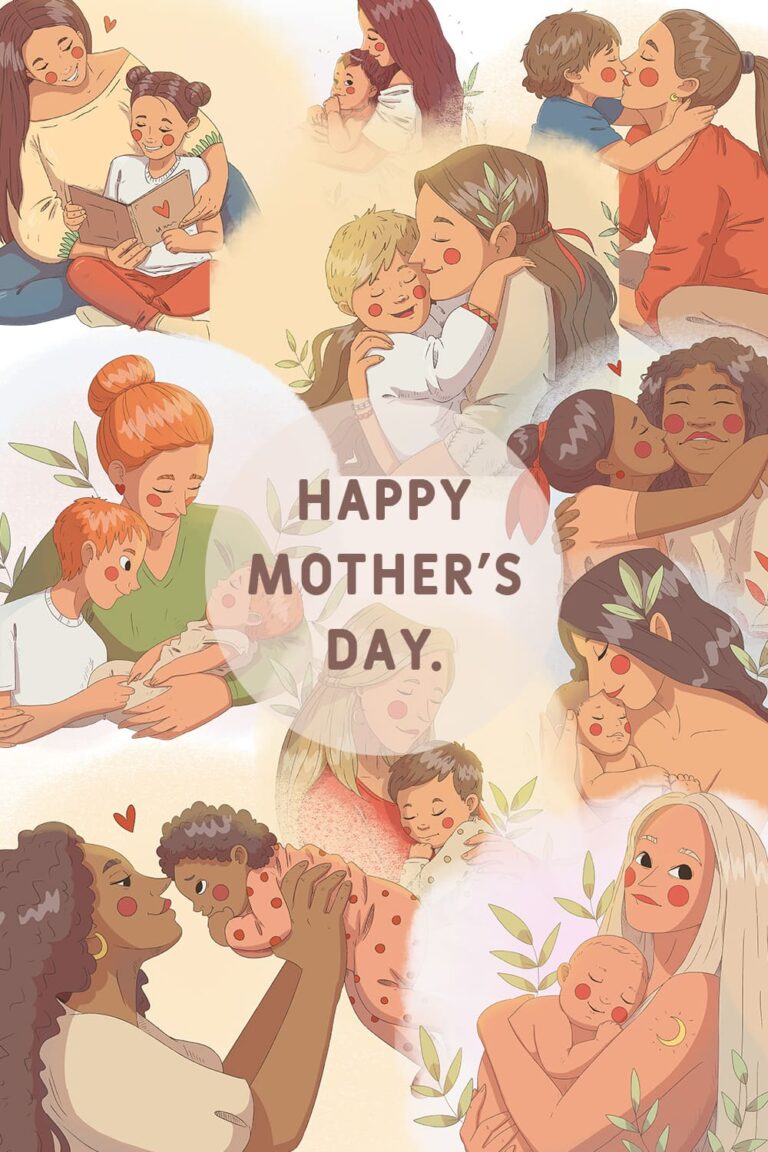 Happy mother's day. 10 illustrations. - MasterBundles