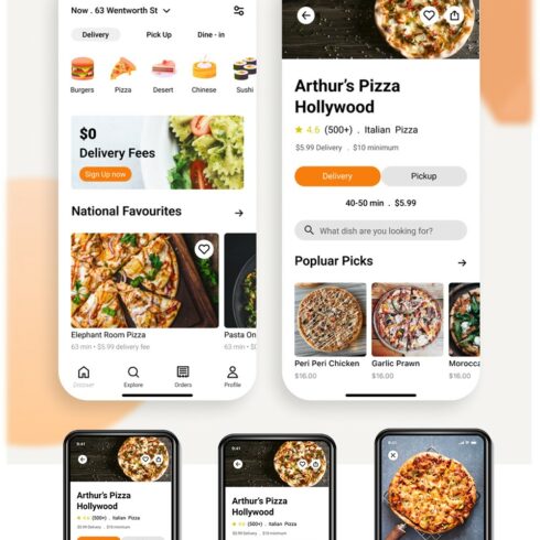 Fast Food Delivery App - MasterBundles